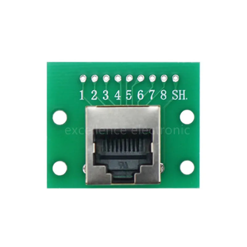 1pc RJ45 Adapter Board To XH2.54 Modular Ethernet Connector Network Interface + Breakout Board + Pin Header Connector