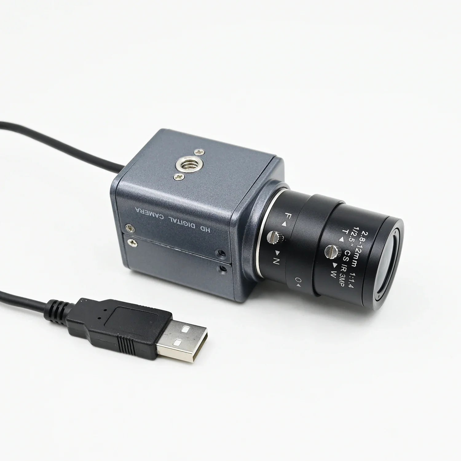 OV9281 Global Shutter,120fps USB Camera 720p Monochrome,Box Webcam 5-50mm/2.8-12mm Varifocal Lens,High Frame Rate Golf Simulator