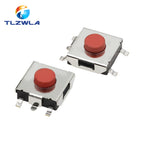 100PCS Flat Red SMD 5Pin 6x6 Tact Push Button Switch 6*6*3.1MM Micro Switch 6x6x3.1mm