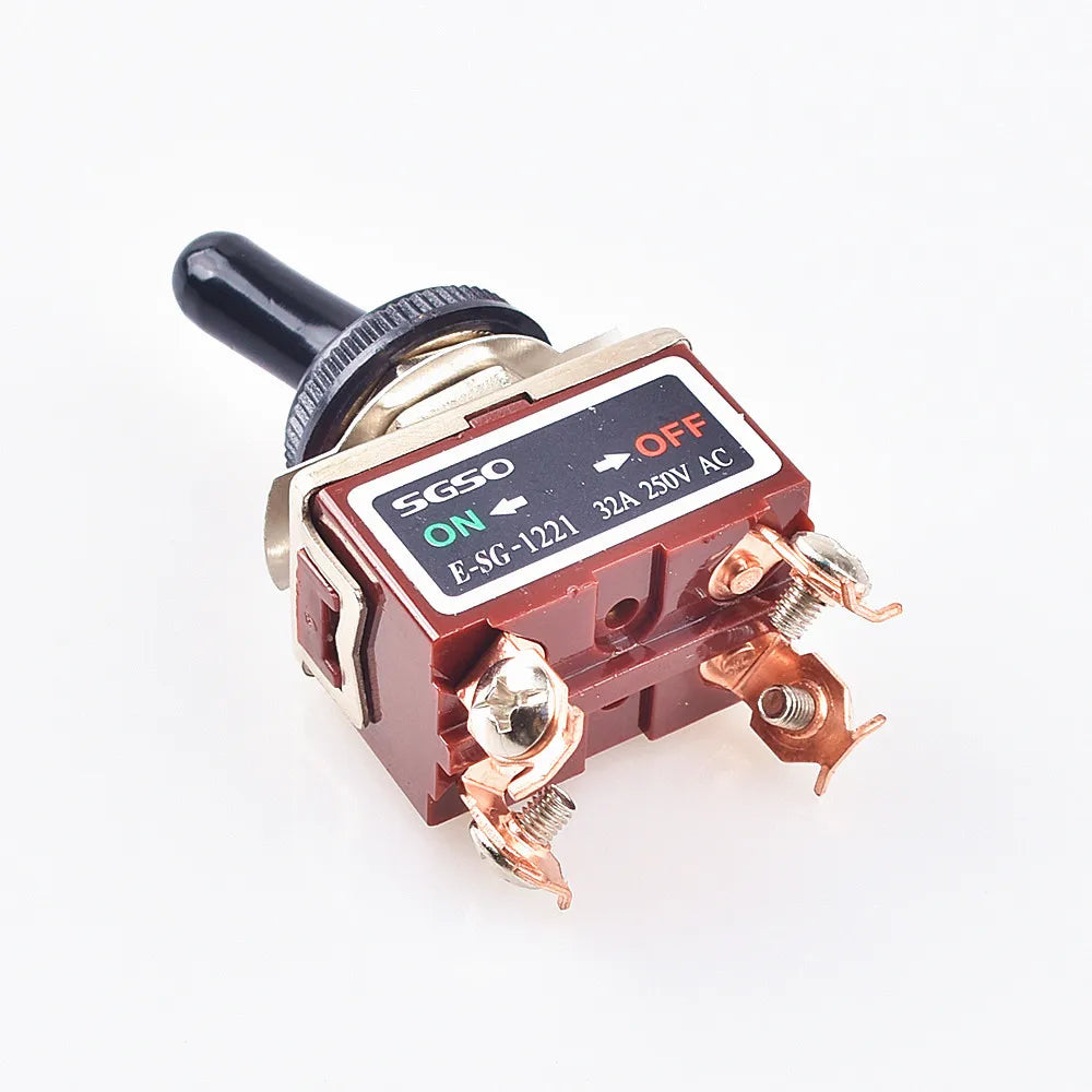 30A 32A 50A 12V 24V Battery Main Switch Large Current On-off with XT60/T Plug 14AWG Wire for RC Tug/Bait Boat 550 775 Motor
