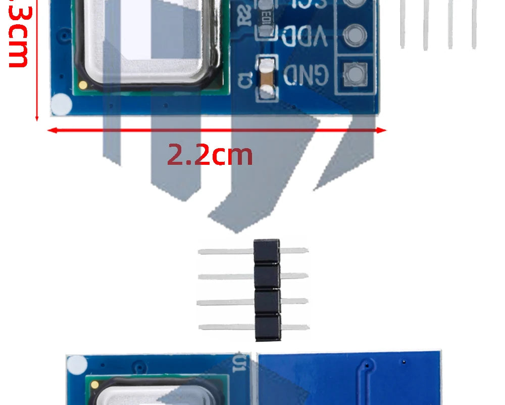 SCD40/SCD41 CO2 Sensor Module - NDIR Technology with Temperature & Humidity (I2C Interface for Arduino