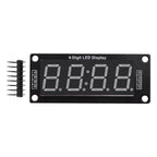 TM1637 LED Display Module 4 Digit Time Indicator Tube 7 Segment Digital Indicator Tube 0.56 Inch Digital LED Module