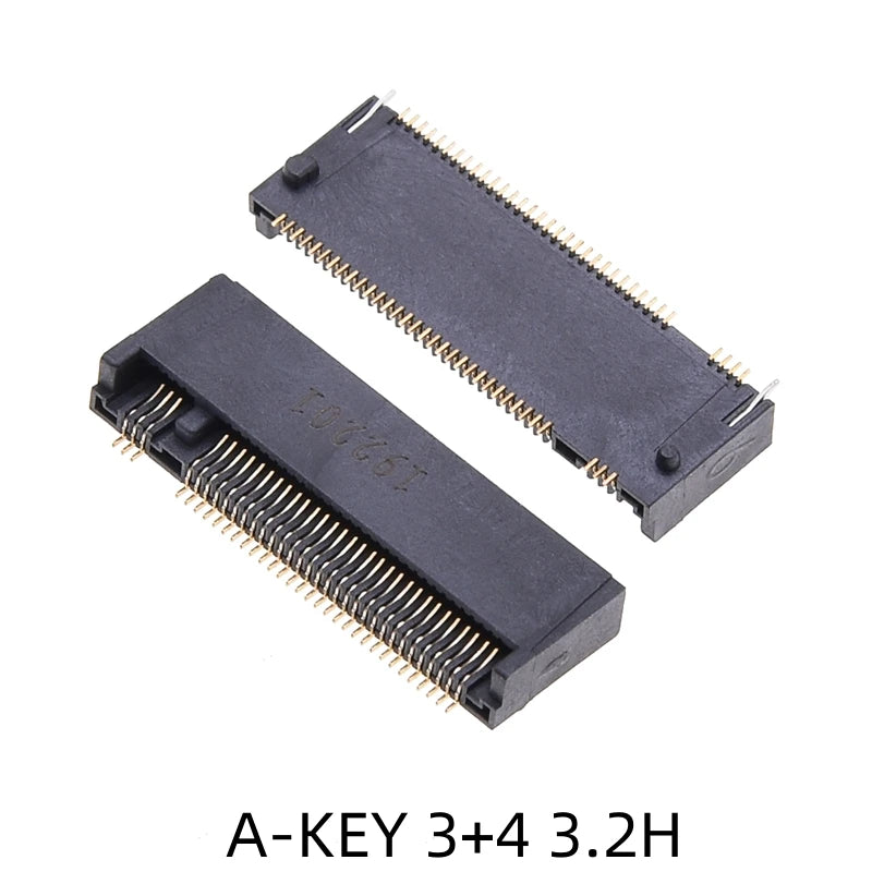 2PCS M.2 NGFF Connector 67Pin SSD Interface Socket H=3.2/4.2/4.8/6.7/8.5mm for Solid State Drive Adapter