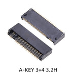 2PCS M.2 NGFF Connector 67Pin SSD Interface Socket H=3.2/4.2/4.8/6.7/8.5mm for Solid State Drive Adapter