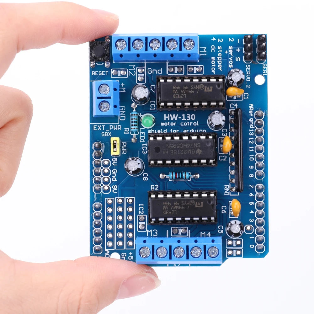 L293D Motor Drive Shield Expansion Module 4.5-36V 4CH Motor Driver Shield Board for Arduino Raspberry Pi DIY Experiments