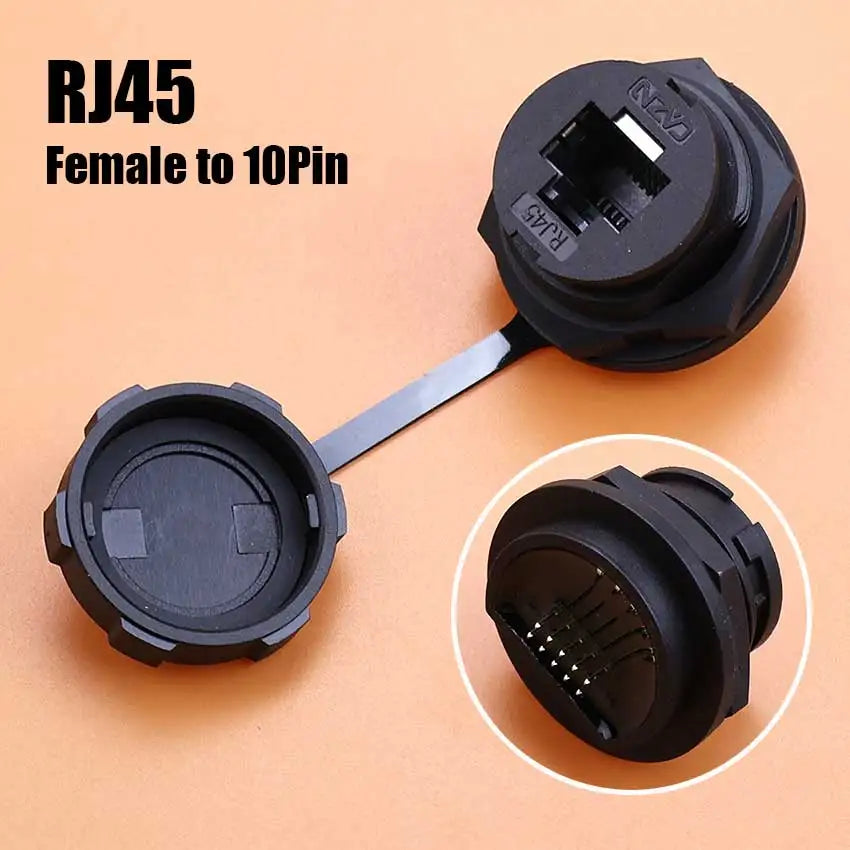 D Type Waterproof Chassis Connector USB Micro Type-C HDMI-compatible Female Converter Socket Panel Mount DIY Jack W/ Dust Cover