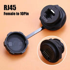 D Type Waterproof Chassis Connector USB Micro Type-C HDMI-compatible Female Converter Socket Panel Mount DIY Jack W/ Dust Cover