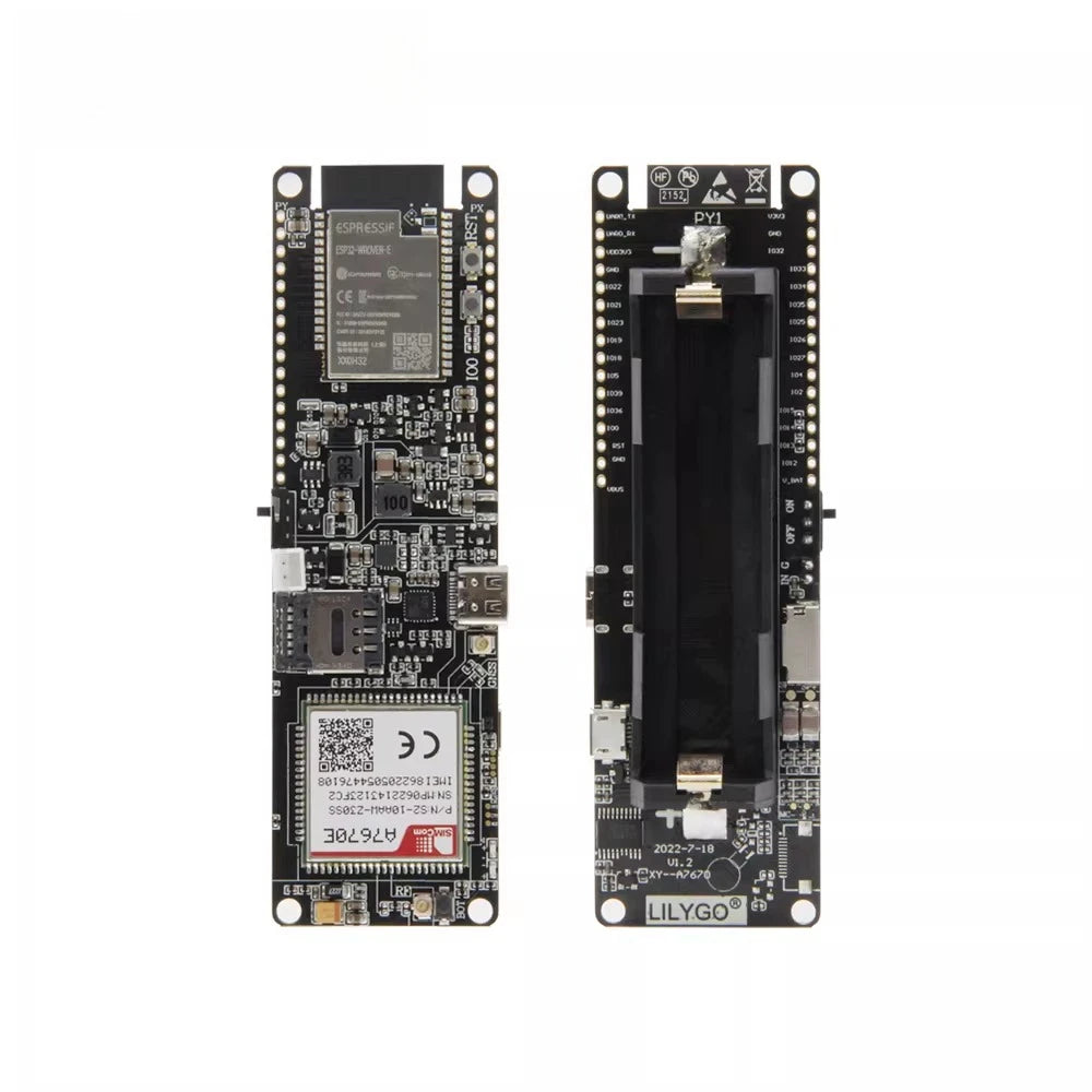 LILYGO® T-A7670E R2 4G LTE CAT1 ESP32 Development Board Support GSM GPRS EDGE Wireless Module