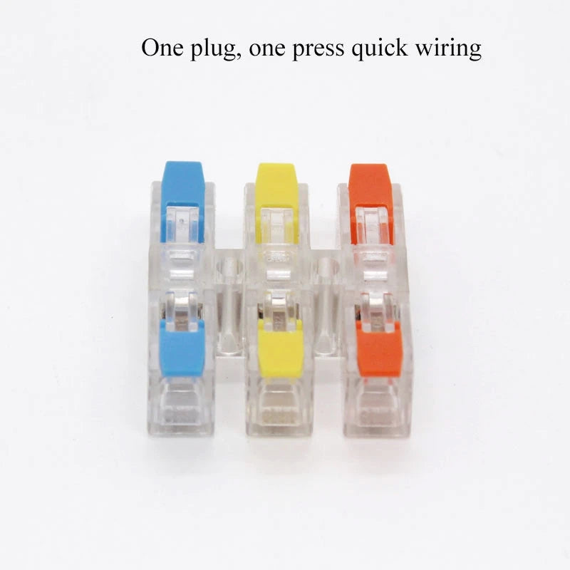 Connector Terminal Blocks Fast Cable Terminals Crimp Push-type Multiple-in Multiple-Outlet Wire Docking LED Terminals