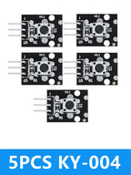 KY-004 3Pin Tactile Switch Module 6x6x5mm, Push Button for Arduino DIY Mini Projects