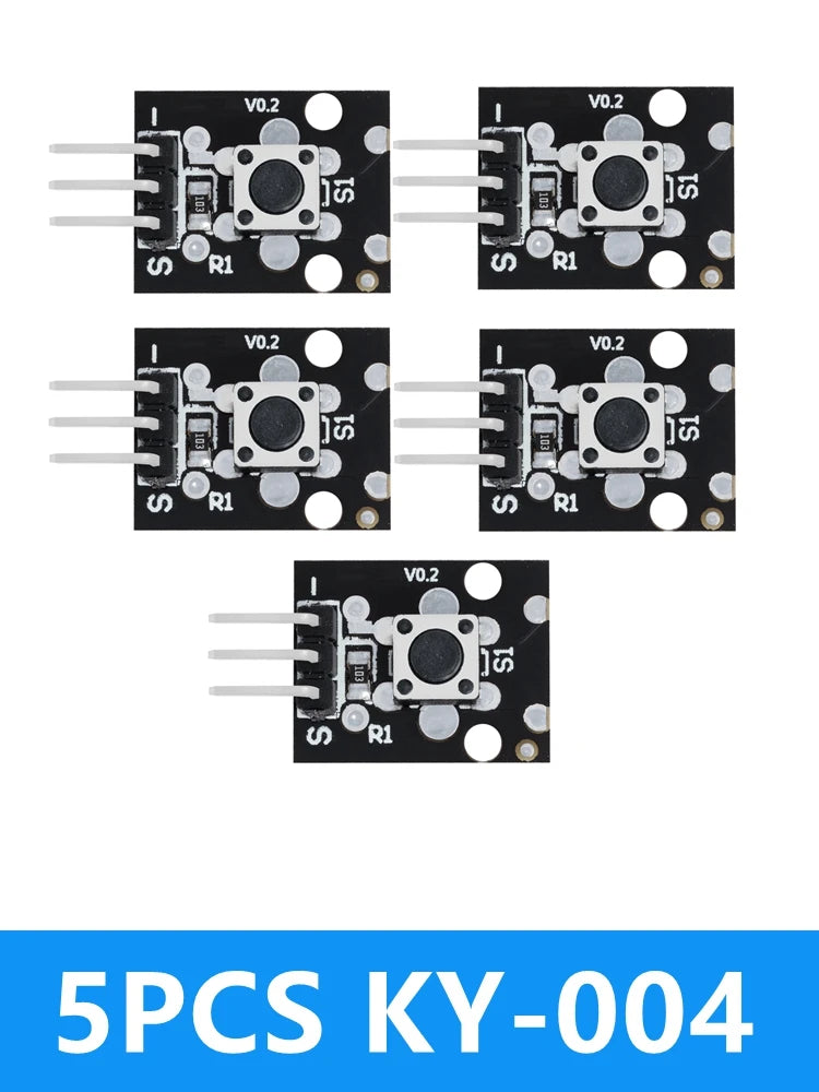 KY-004 3Pin Tactile Switch Module 6x6x5mm, Push Button for Arduino DIY Mini Projects