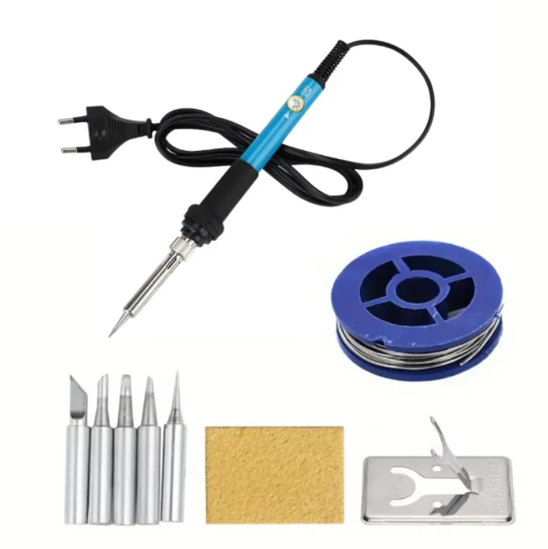 60W Adjustable Temperature Electric Soldering Iron EU 220V / US 110V Welding Iron Rework Station Heat Pen Tips DIY for Repairing