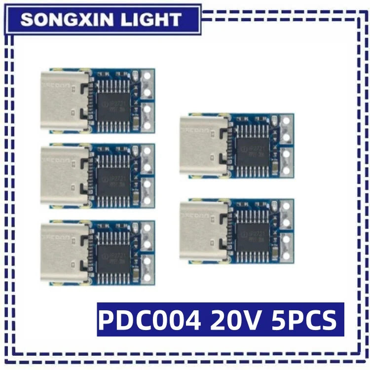 Type-C PD decoy module PD2.0 PD3.0 to DC DC trigger extension cable QC4 charger 9V 12V 15V 20V Fast Quick Charger PDC004