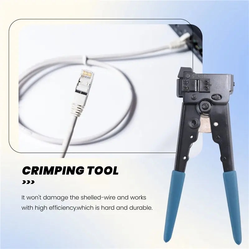 ABRI-For RJ45 8P8C 8P LAN Ethernet Network Cable Cord Crimper Crimping Tool
