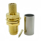 10pcs/lot SMA Male Plug SMA Female RP SMA Male Female Connector Crimp for RG58 LMR195 RG142 RG400