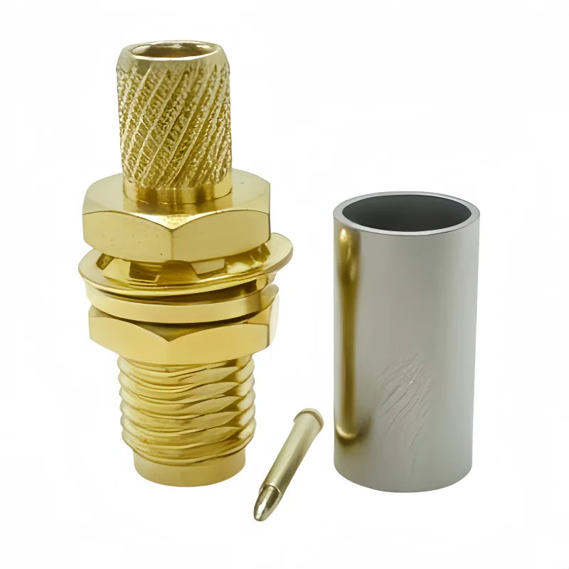 10pcs/lot SMA Male Plug SMA Female RP SMA Male Female Connector Crimp for RG58 LMR195 RG142 RG400