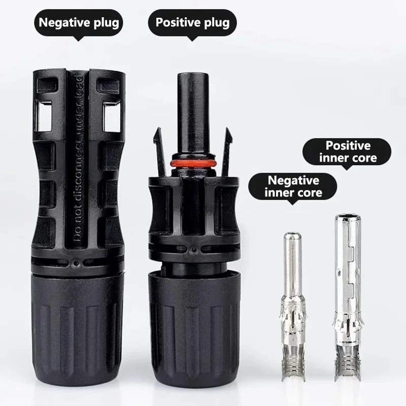 600/400/200/100/40/20/10 Pcs Photovoltaic Solar Connector Kit 1000V 30A Panel Solor Connectors for PV/MC Cable 2.5/4/6mm2