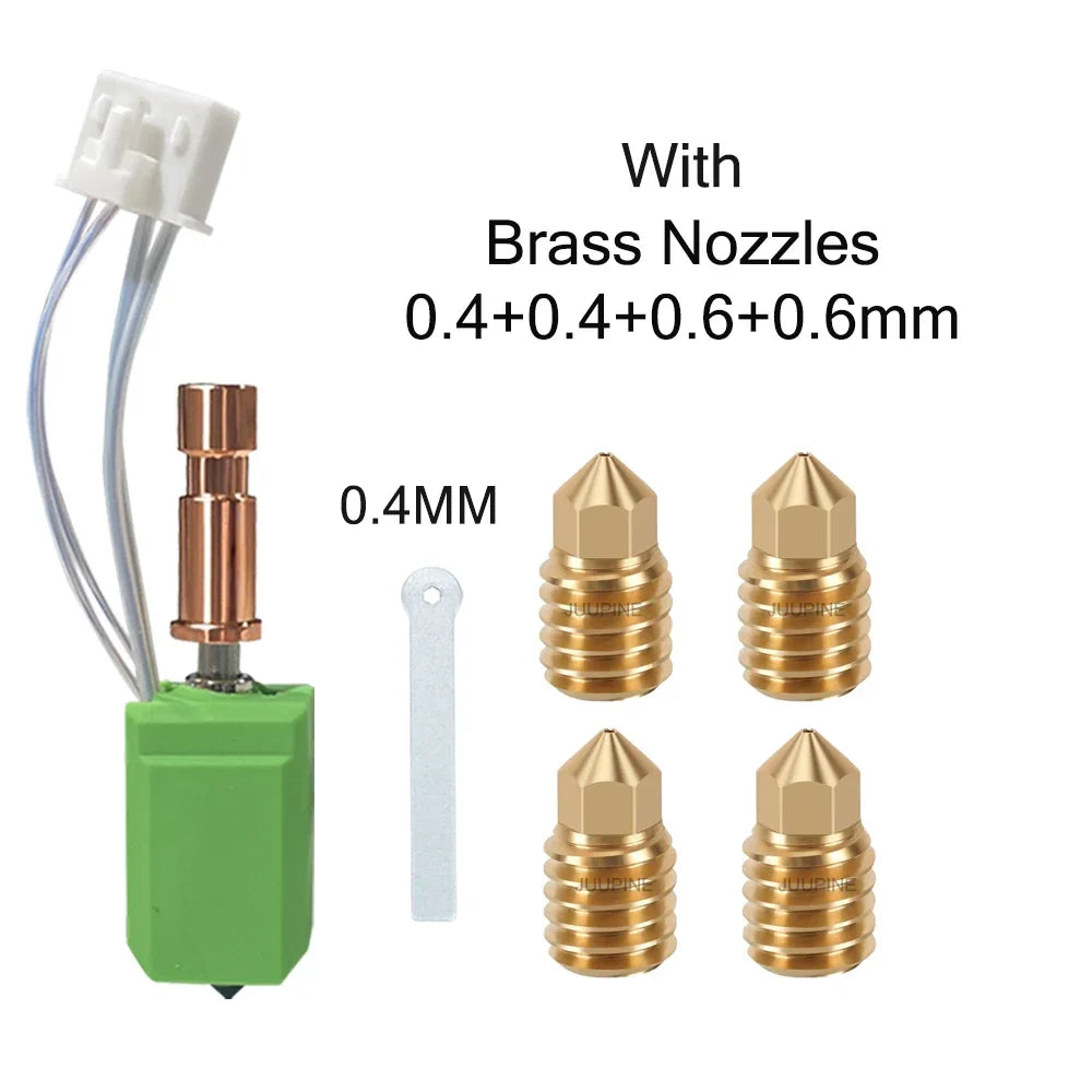2.0 Version Upgraded Hotend For Kobra s1/s1 Combo Hotend Upgraded Thermistor Heater 200K For Anycubic Kobra S1/S1C Nozzles