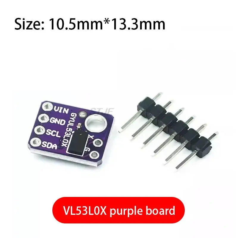 VL53L0X Time-of-Flight (ToF) Laser Ranging Sensor Breakout 940nm GY-VL53L0XV2 Laser Distance Module I2C IIC