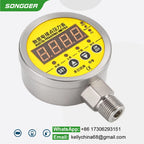 MD-S825E Electric Contact Pressure Gauge AC220V 380V DC24V 0.16-60MPa 304 Stainless Steel Digital Pressure Switch Meter