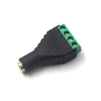 1-10PCS 3.5mm 2.5mm 2/3/4 Pole Male Plug / Female Socket To Screw Terminal Connector Mono/Stereo 1/8 Inch Headphone Audio Jack