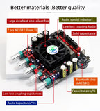 AS21 TPA3255 Bluetooth 5.2 2.1 Channel Power Audio Stereo Subwoofer Amplifier Board 300WX2+600W TREBLE Bass Note Tuning AMP