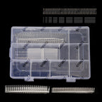1450PCS 2.54mm with Pin Header DuPont Male Female Connector Shell Kit Single Row Needles 40Pin 1P~10P DuPont Shell Kit