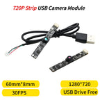 720p USB Camera Module 30fps,1280x720,For Raspberry Pie Android Linux Windows, 1MP Webcam,Plug And Play UVC Compatible
