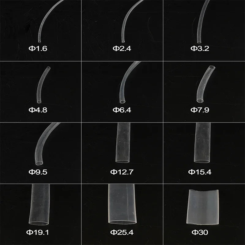 20/50/100/200M/ roll Heat Shrink Tube  Transparent 3: 1 ratio Adhesive Lined with Glue Dual Wall Tubing Wrap Wire Cable kit