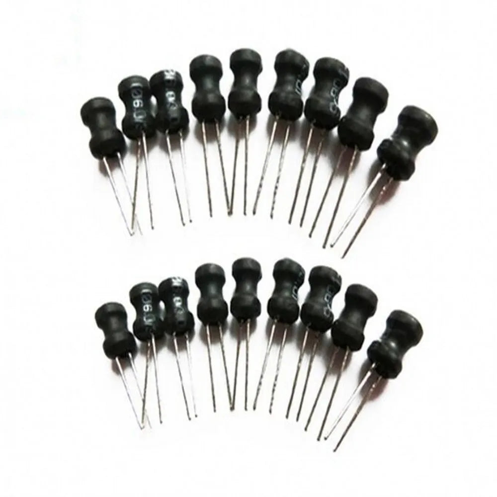 100pcs/lot Power Inductor DIP 6*8mm 8*10mm 9*12mm 2.2UH 4.7UH 10uH 22uH 100uH 330uH 470uH 1MH 2.2MH 4.7MH 10MH