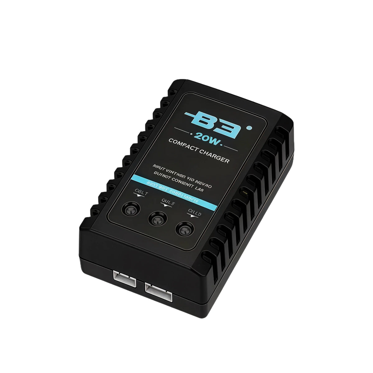 B3 20W Balance Charger for 2-3S LiPo, 7.4V 11.1V Fast RC Battery Charger for Plane Car Boat Model
