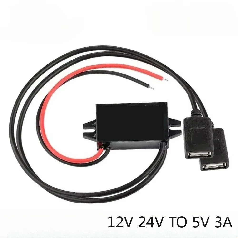 12V 24V to 5V 3A DC DC Step Down Buck Converter Mini USB Micro USB Type-C Power Supply Module CE ROHS Certified Waterproof