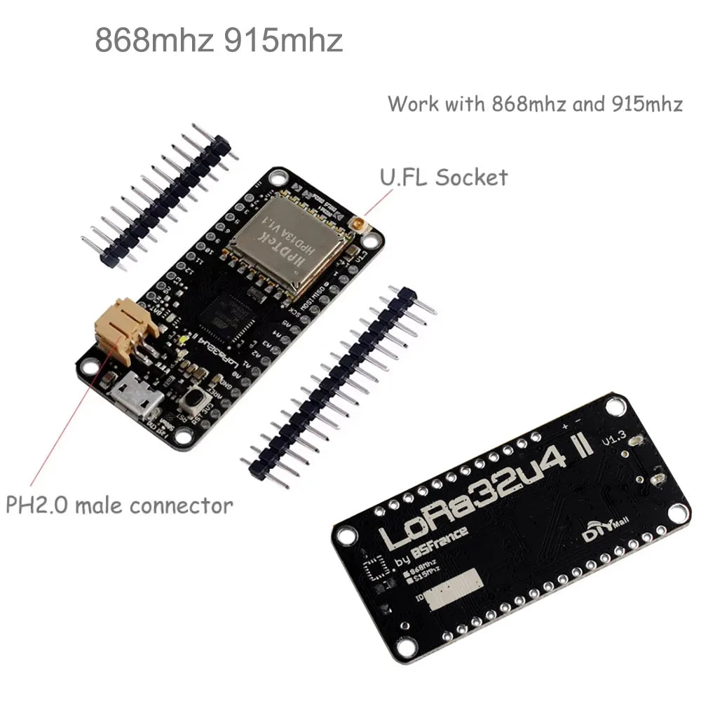 LoRa32u4 II Lora Development Board Module LiPo Atmega328 SX1276 HPD13 915MHz for Arduino IoT LoRaWAN