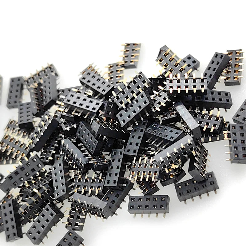 10pcs 2.0mm SMD PH4.3mm/PH2.0mm Standard/ Short Profile Double Row 2X3/5/7/9/10/12/18/24P PCB SMT Socket Gold Female Header