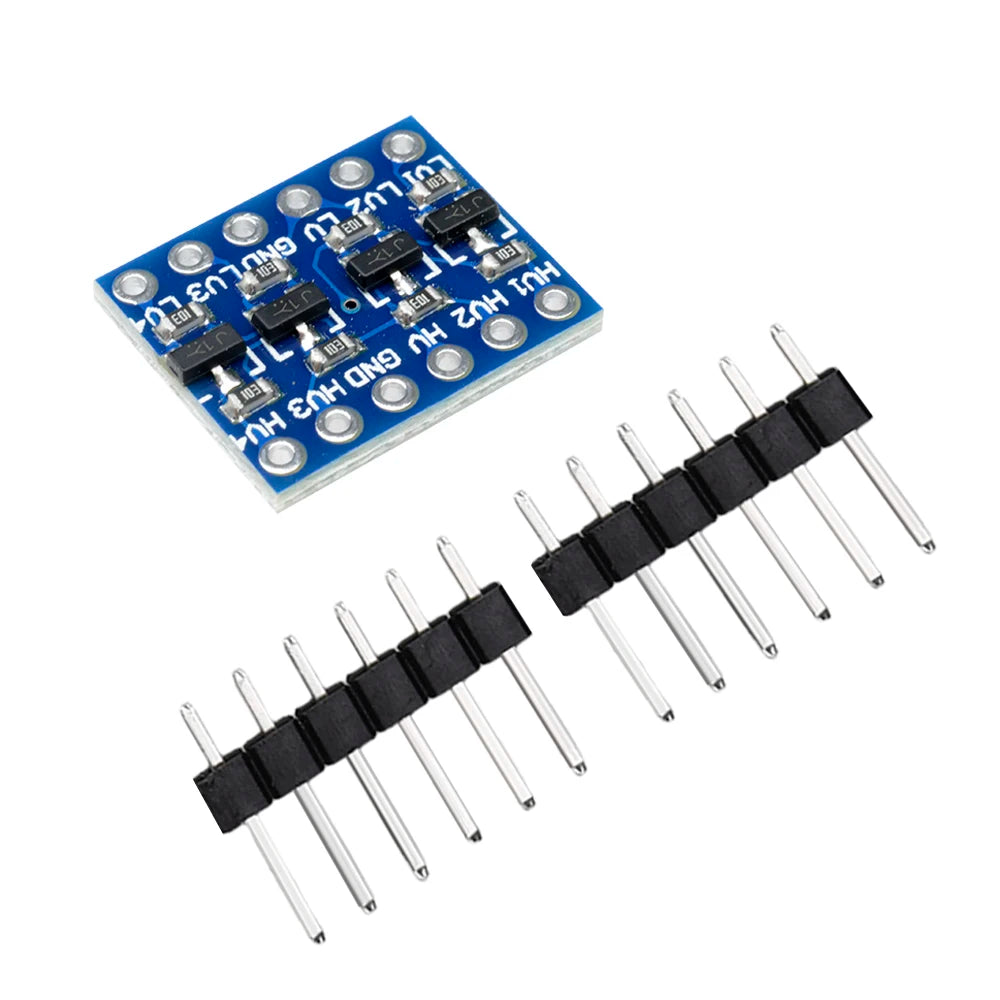 10pcs 4MOS Transistor Level Conversion Module 3V and 5V 4 Channels Logic Level Shifter 4 Way Bi-Directional Module High Speed
