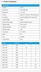 ESCT-T36 Series,100-600/5A, Split Core Current Transformer
