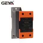 GEYA GSR2-1 SSR 10A 25A 40A 60A 80A 100A 120A Din Rail Mounted Solid State Relay SSR Single Phase With Heat Sink DD AA DA SSR