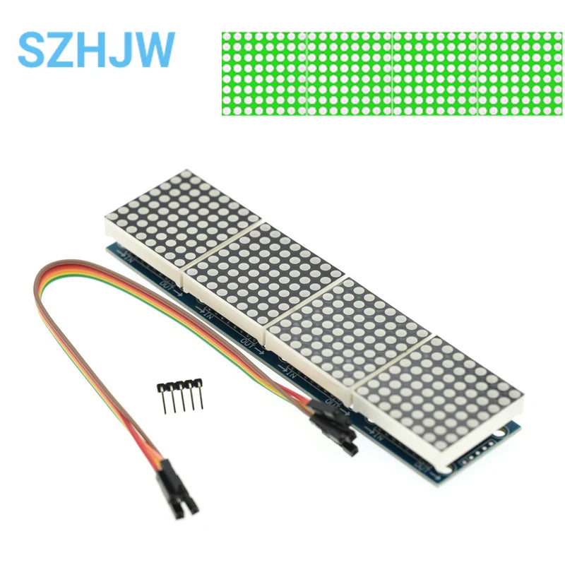 1 / 2 / 4 / 8-bit MAX7219 60×60 Dot Matrix Module Microcontroller LED Display Module For DIY KIT With Cable