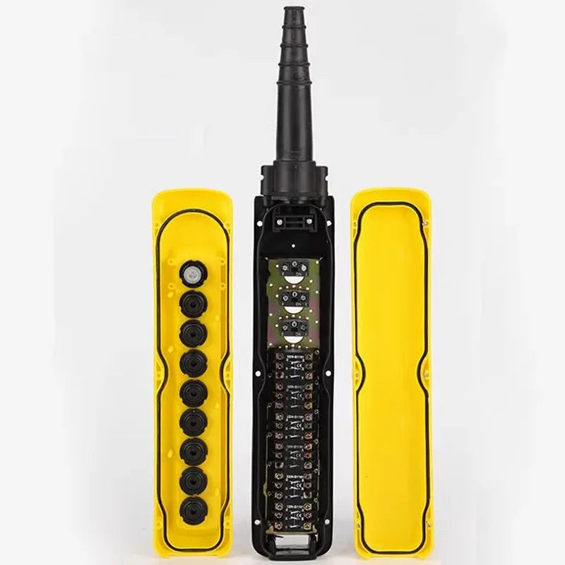 2/4/6/8 Pushbuttons Double Speed/Single speed Hoist Crane Pendant Control Stations With Emergency Stop For circuits XAC-A271