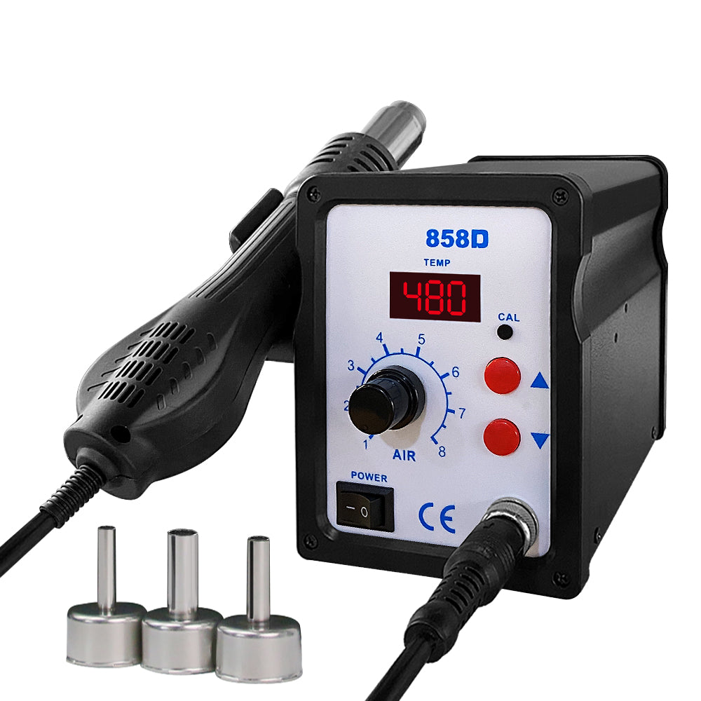 858D Hot Air Gun BGA Soldering Rework Station Blower Hair Dryer Hairdryer Soldering Heat Gun 220V 110V  SMD SMT Welding Repair