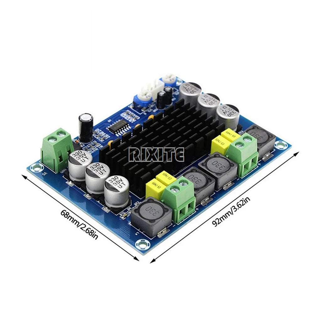 2*120W TPA3116D2 Digital Audio High Power Amplifier Board Dual Channel Stereo Class D Audio Power Amplifier Module DC 12V 24V