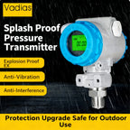 EX Proof Waterproof Outdoor Pressure Transmitter -0.1-60Mpa to 4-20mA 0-10V RS485 4-20MA HART M20*1.5 Digital Pressure Sensor