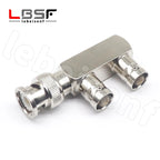 BNC-JKK BNC one male two All copper radio frequency coaxial monitoring adapter female two female one male three-way head