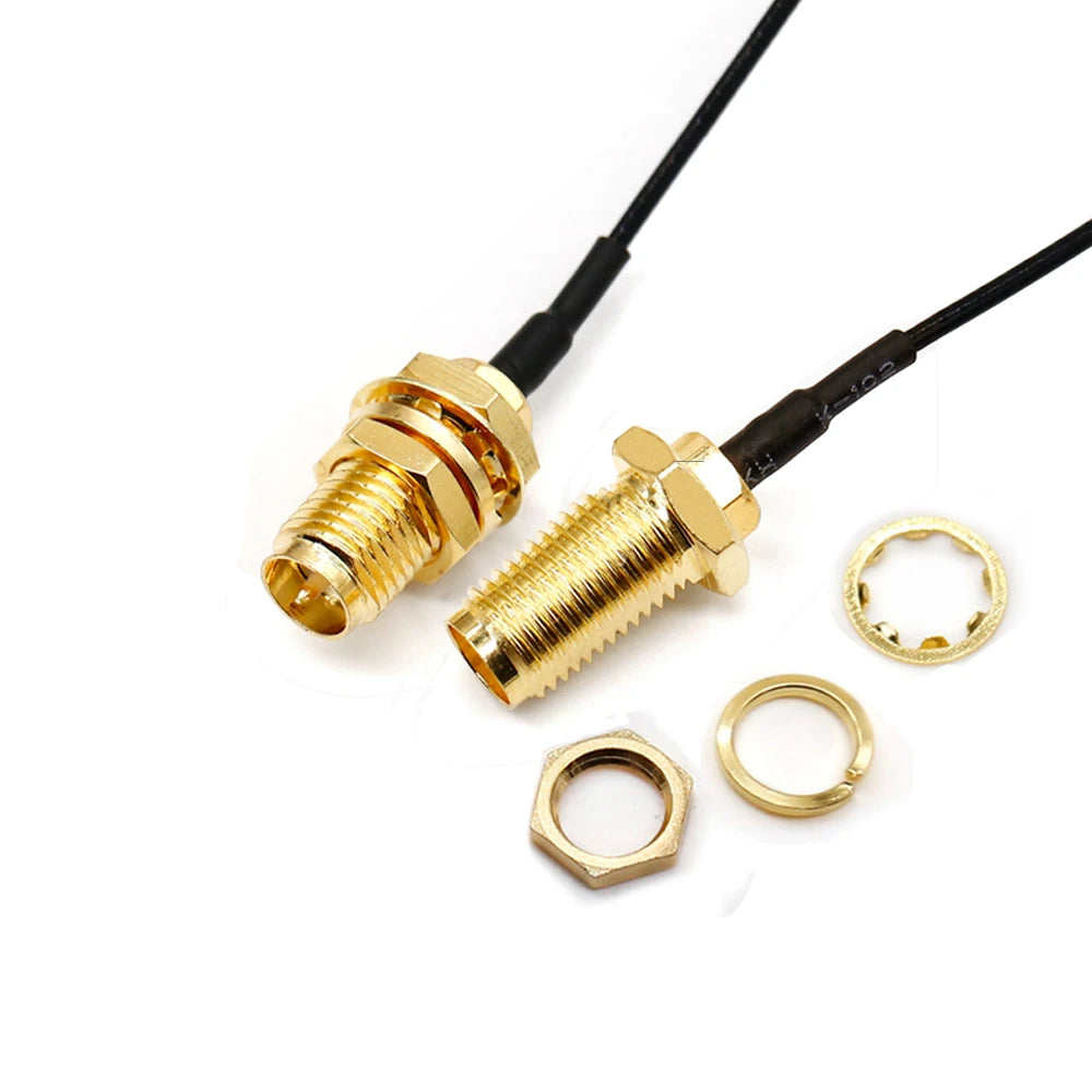 2PCS U.F.L1 To SMA Female Low Loss Coaxial Cable 15CM U.F.L1 1.13mm Pigtail Cable for  PCIE Network Cards PCI Wi-Fi WAN Repeater