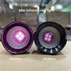 T20 10W IR Flashlight 850nm 940nm Night Vision Tactical Torch Adjustable Zoom Outdoor LED Infrared Light for Hunting CCTV