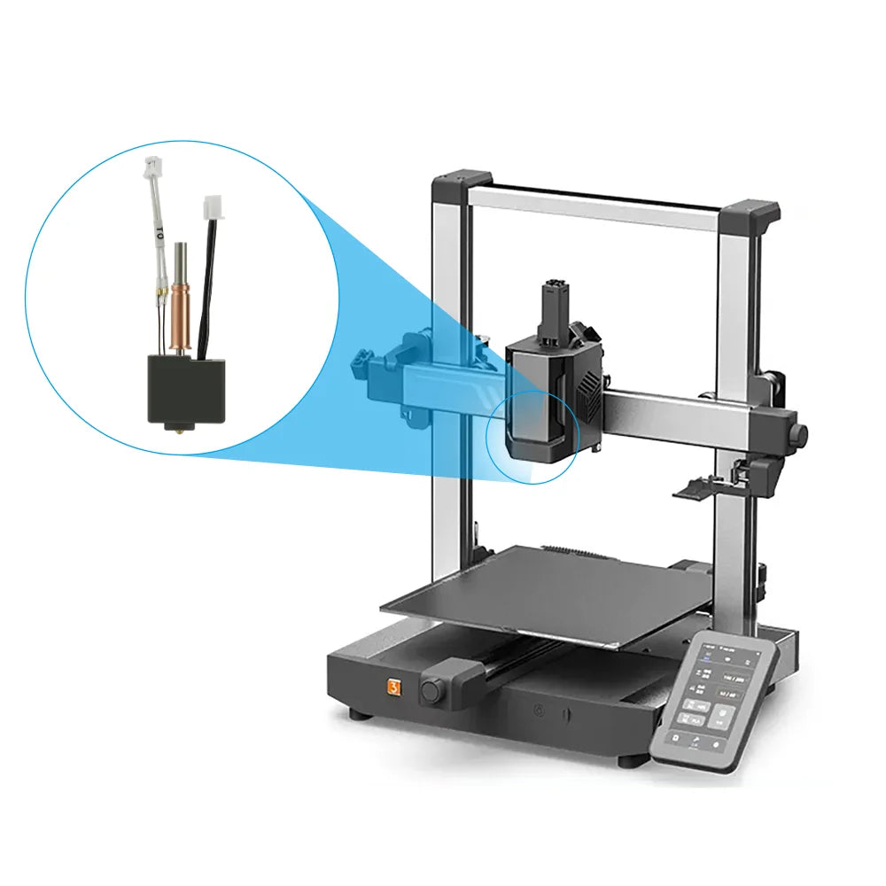 For Anycubic Kobra 3 V2 Hotend Nozzle Thermistor Heating 24v 50w Heater Block For Anycubic Kobra 3 Combo Spare Parts Accessories