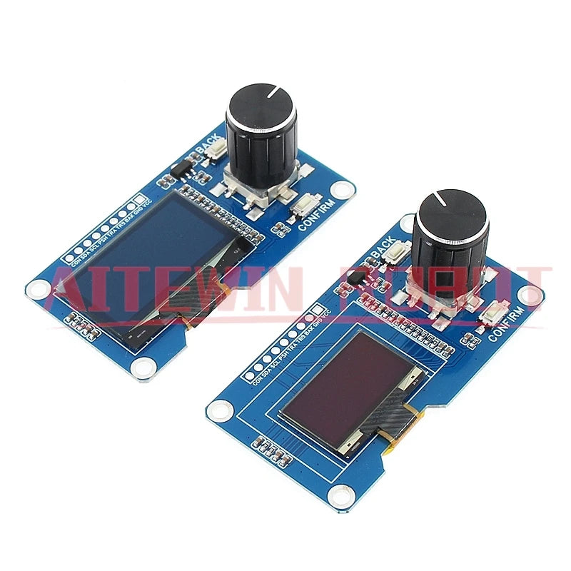 0.96 inch 1.3 inch OLED display screen combined with EC11 rotary encoder module 3.3-5V IIC interface