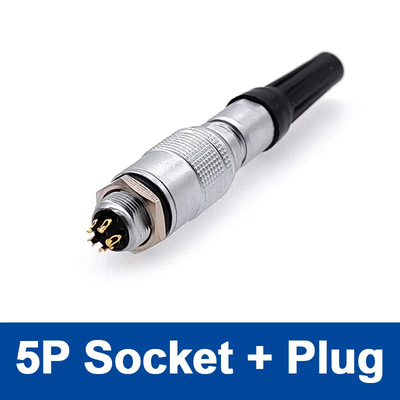 YC8 Mini Circular Connectors 8mm 2 3 4 5 6 7pin Sensor Connector Docking Push Pull Self Lock 8mm