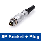 YC8 Mini Circular Connectors 8mm 2 3 4 5 6 7pin Sensor Connector Docking Push Pull Self Lock 8mm
