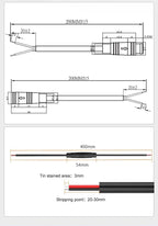 5/20/100Pcs Julet M6 M8 Waterproof Electric Bicycle Butt Joint Plug Male Female Ebike 4 Pin Display Cable Connector Wire 20cm